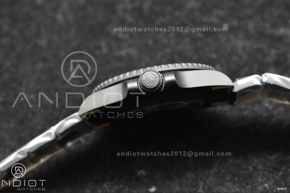 DLC DIW VS3135 on VSF Submariner DLC Blue Bracelet Sandblasted Edition 1:1 Best Dial Black 0129